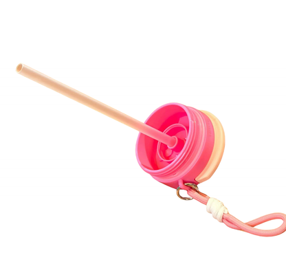 TERMO DOBLE BOQUILLA CON CORDON 600ML