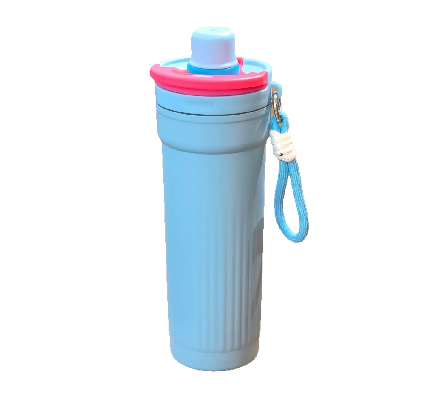 TERMO DOBLE BOQUILLA CON CORDON 600ML