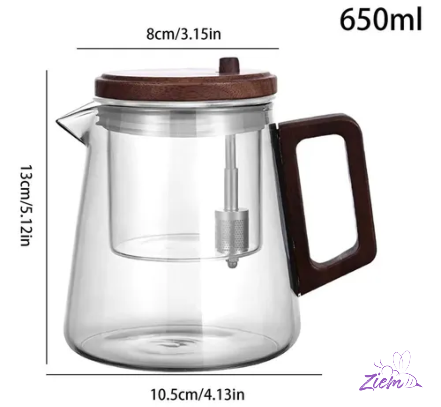 TETERA MAGICA VIDRIO 750ML