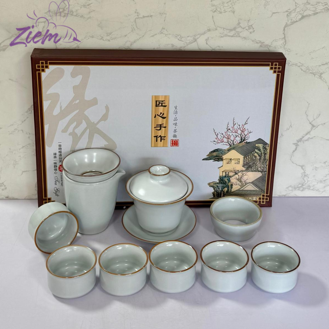 SET DE TÉ TRADICIONAL BLANCA X 10PCS