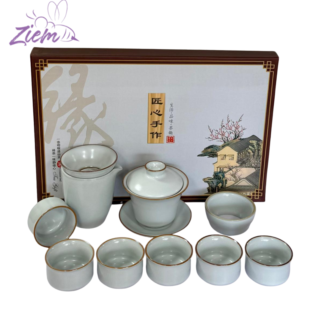 SET DE TÉ TRADICIONAL BLANCA X 10PCS