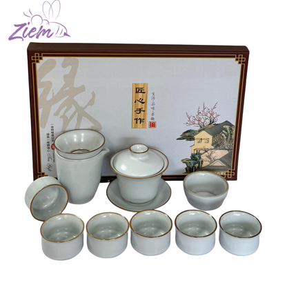 SET DE TÉ TRADICIONAL BLANCA X 10PCS