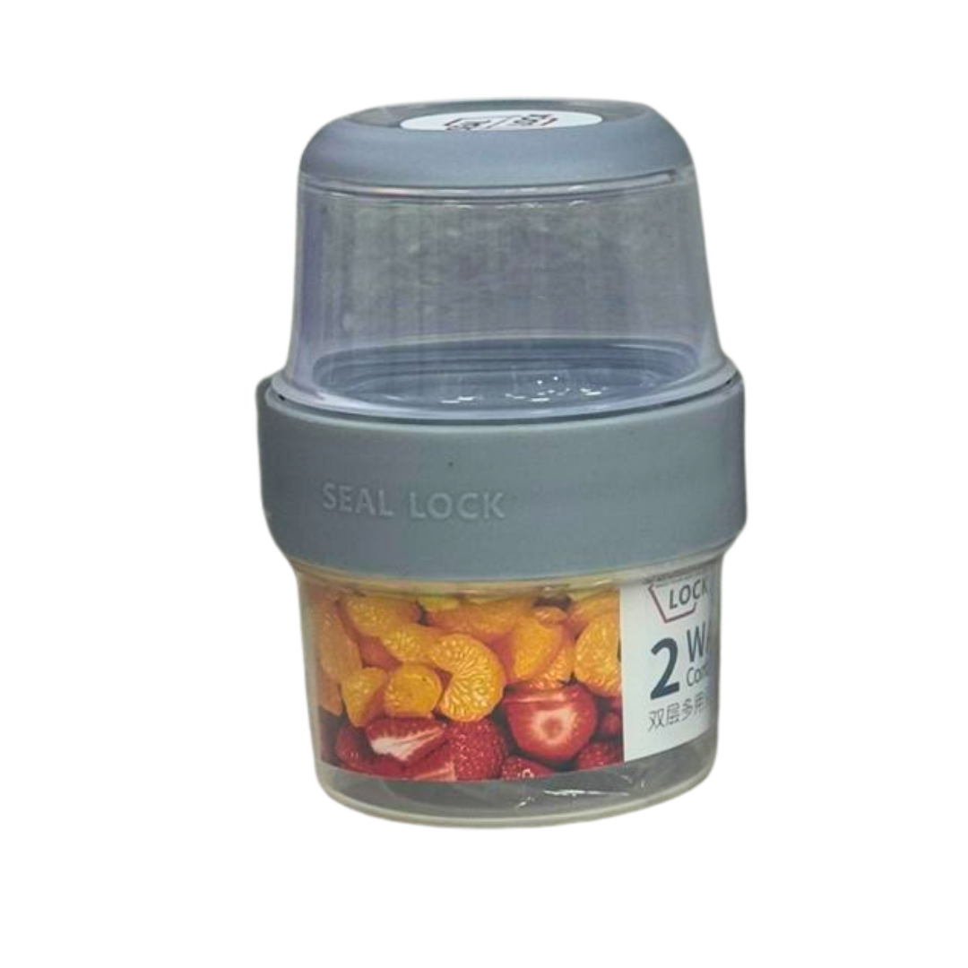 SET DE RECIPIENTES DOBLE COMPARTIMIENTO HERMÉTICO – 2 WAY CONTAINER