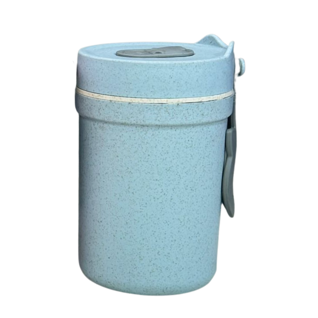VASO PORTACOMIDAS EN FIBRA DE BAMBÚ CON CUCHARA – ESTILO ECOLÓGICO