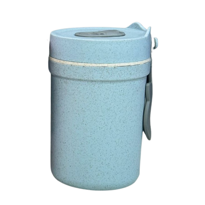 VASO PORTACOMIDAS EN FIBRA DE BAMBÚ CON CUCHARA – ESTILO ECOLÓGICO