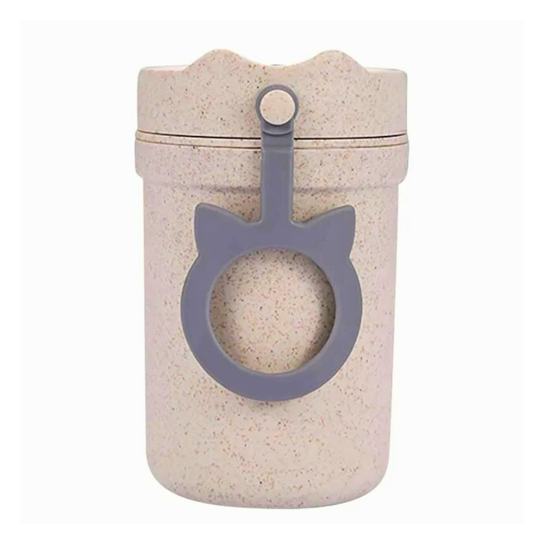 VASO PORTACOMIDAS EN FIBRA DE BAMBÚ CON CUCHARA – ESTILO ECOLÓGICO