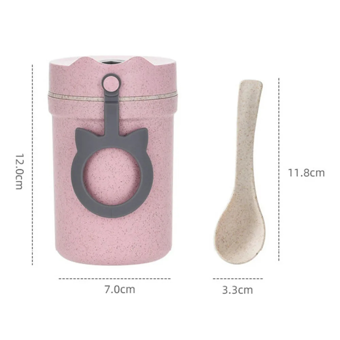 VASO PORTACOMIDAS EN FIBRA DE BAMBÚ CON CUCHARA – ESTILO ECOLÓGICO