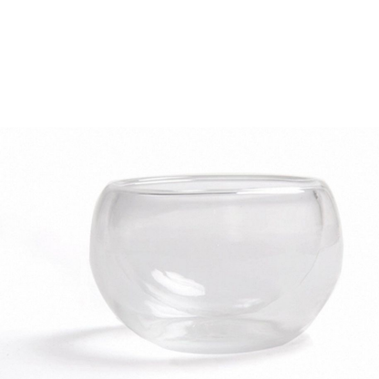 VASO DE VIDRIO DOBLE FONDO VIDRIO X6PCS 40ML
