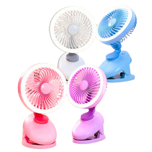 VENTILADOR MESA CLIP RECARGABLE