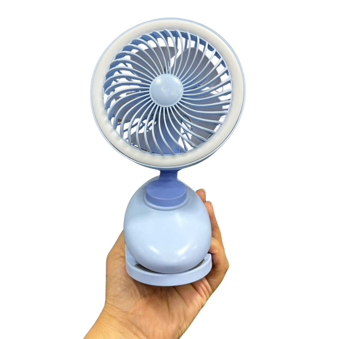 VENTILADOR MESA CLIP RECARGABLE