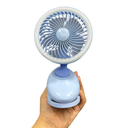 VENTILADOR MESA CLIP RECARGABLE