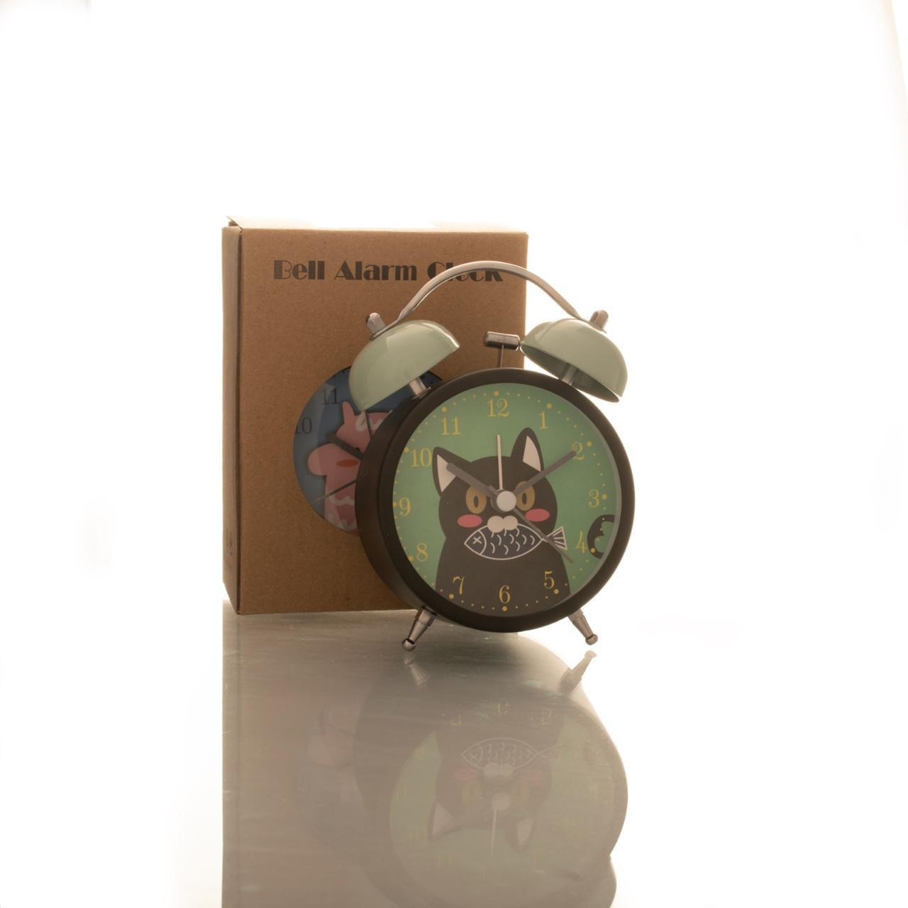 RELOJ DESPERTADOR CAMPANA BICOLOR