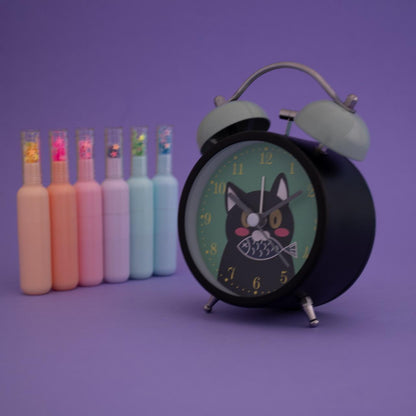 RELOJ DESPERTADOR CAMPANA BICOLOR