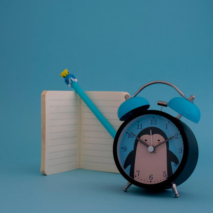 RELOJ DESPERTADOR CAMPANA BICOLOR