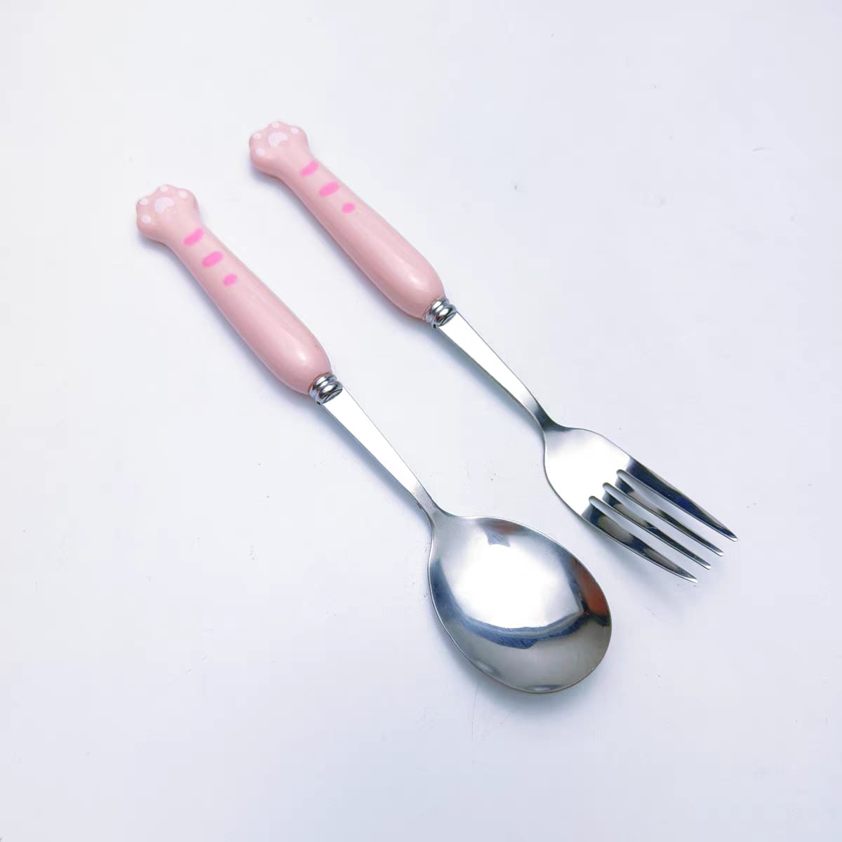 SET DE CUBIERTOS X2 PATITA DE GATO