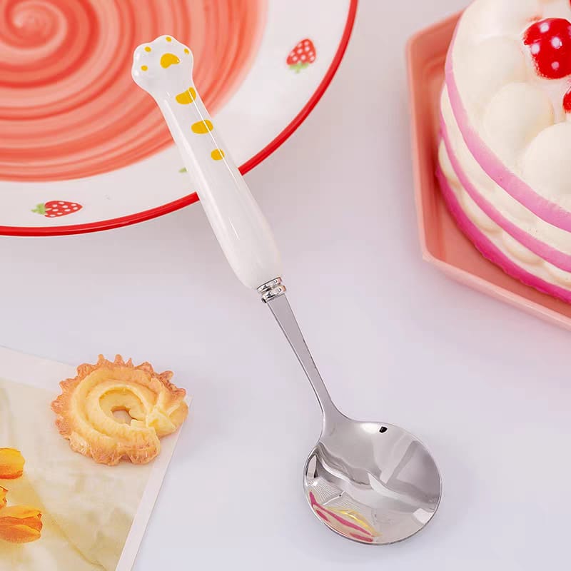 SET DE CUBIERTOS X2 PATITA DE GATO