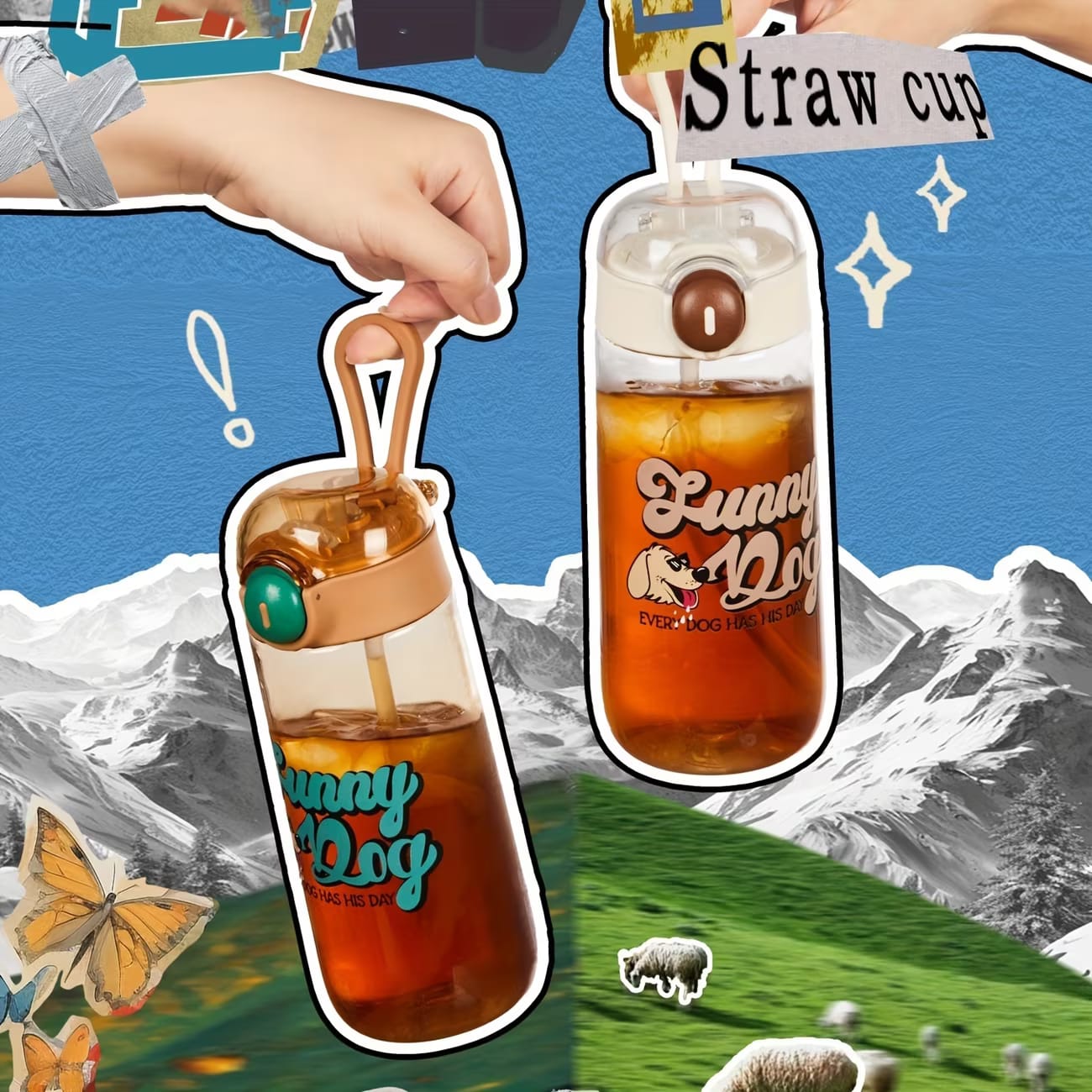 BOTELLA CON PITILLO LUNNY DOG 500ML