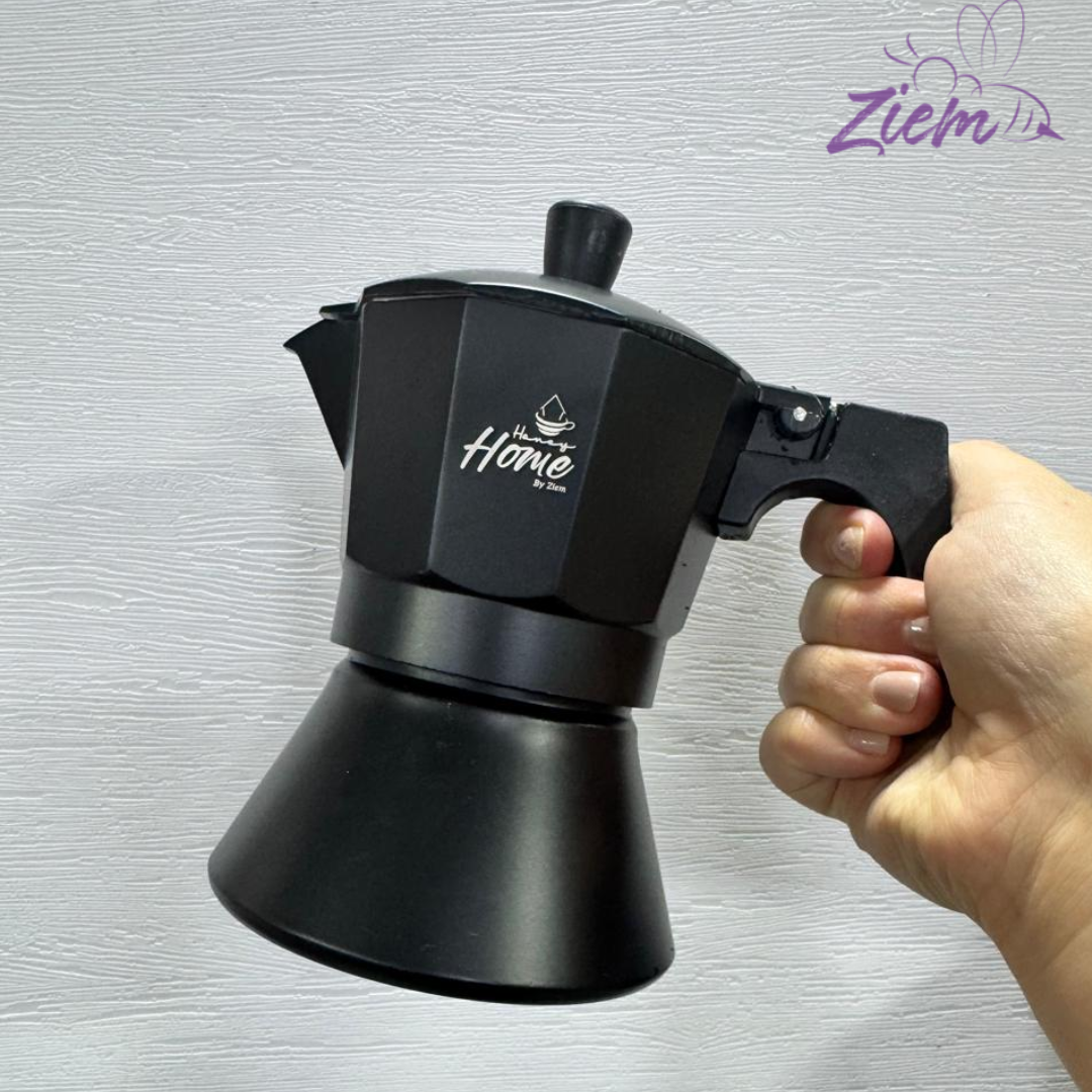 CAFETERA ITALIANA NEGRA HONEY HOME BY ZIEM