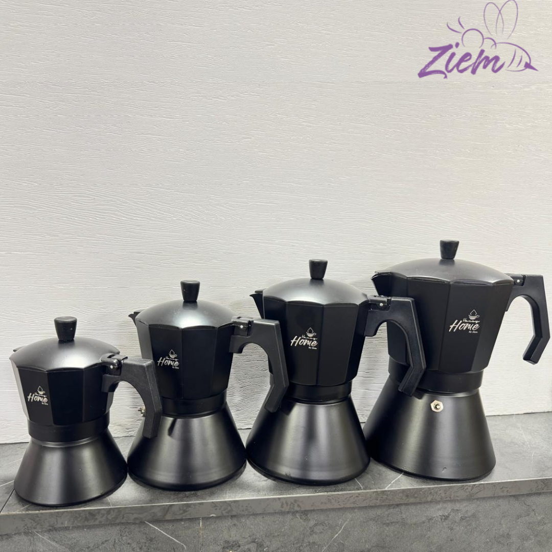 CAFETERA ITALIANA NEGRA HONEY HOME BY ZIEM