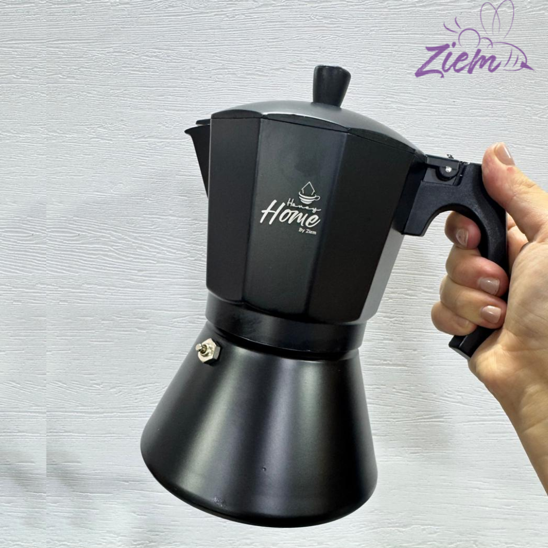 CAFETERA ITALIANA NEGRA HONEY HOME BY ZIEM