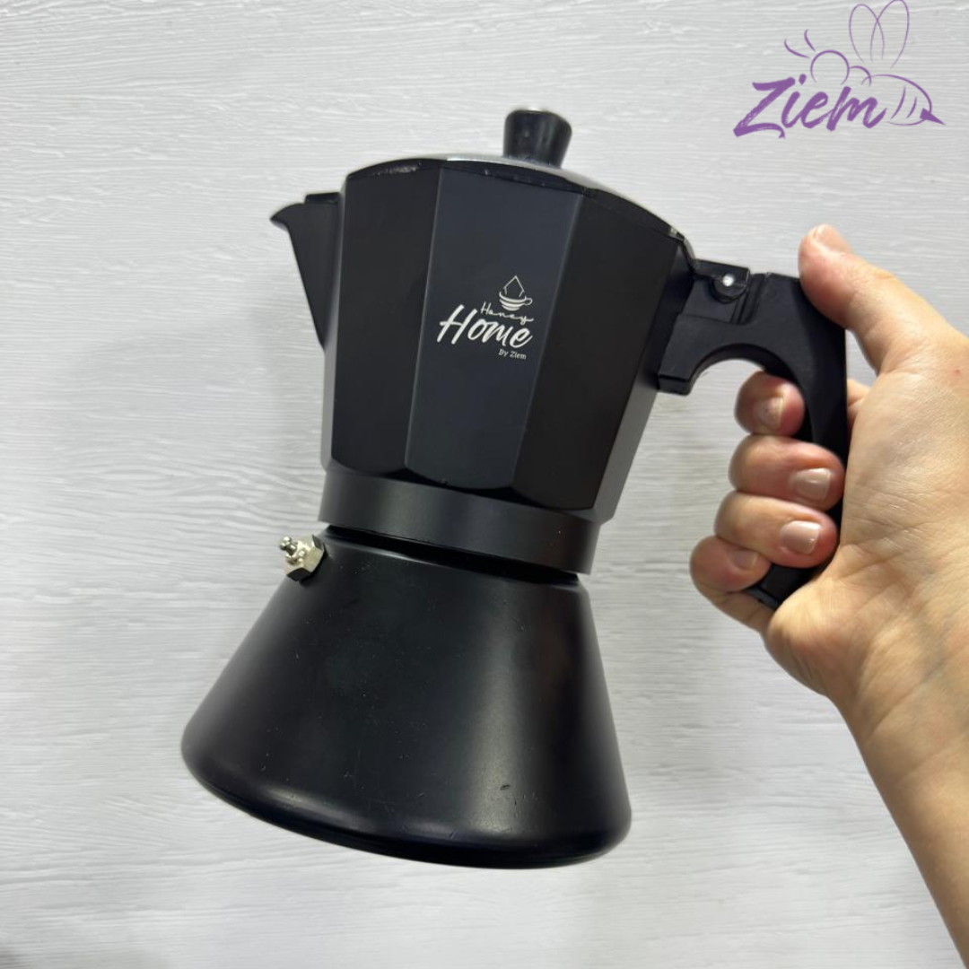 CAFETERA ITALIANA NEGRA HONEY HOME BY ZIEM