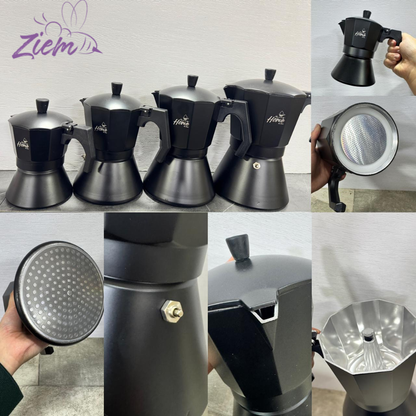 CAFETERA ITALIANA NEGRA HONEY HOME BY ZIEM