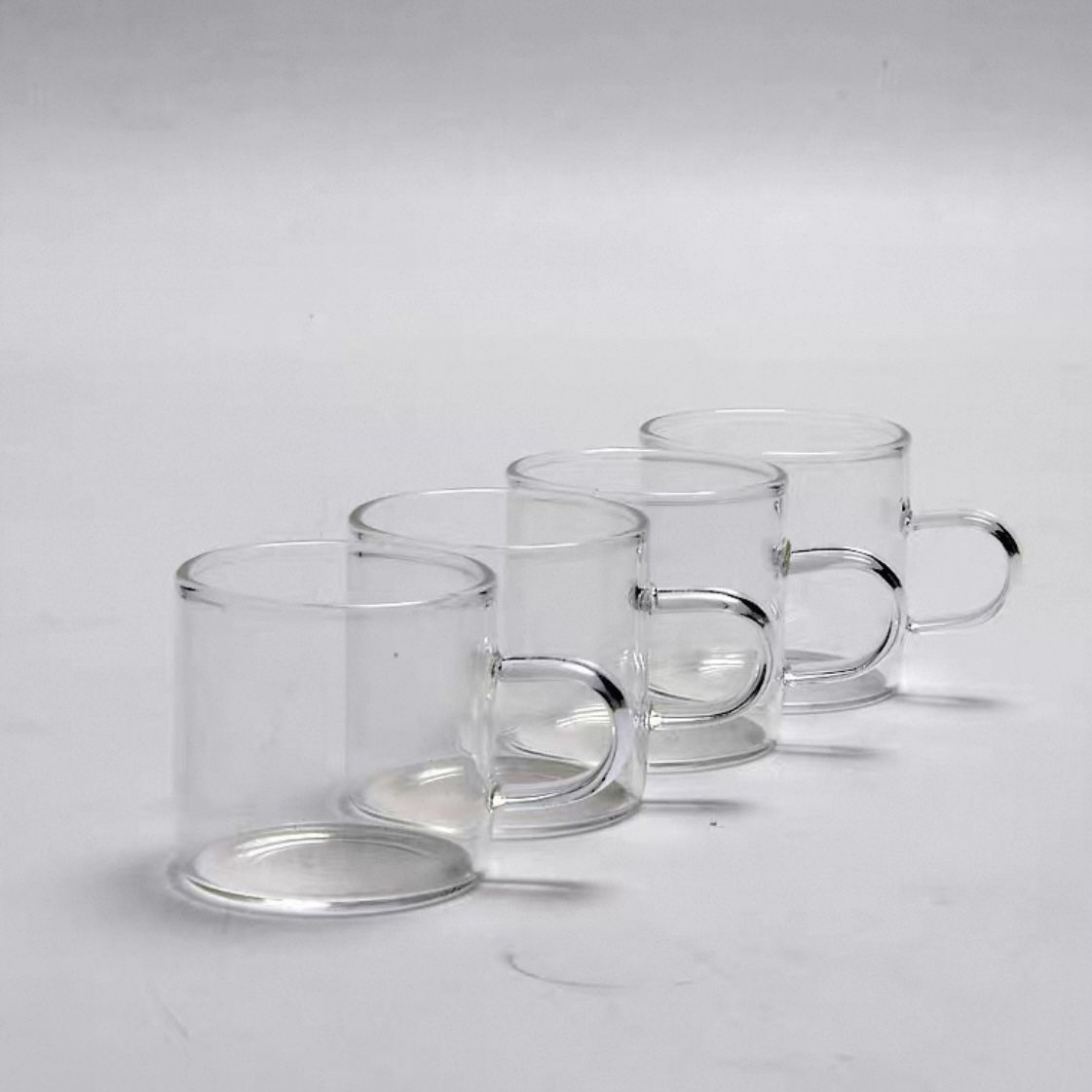 POCILLO DE VIDRIO LISO 6PCS